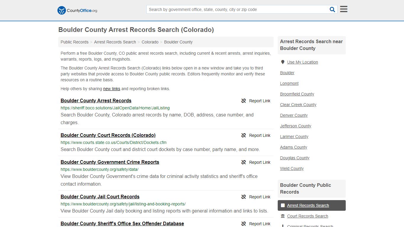Arrest Records Search - Boulder County, CO (Arrests ...